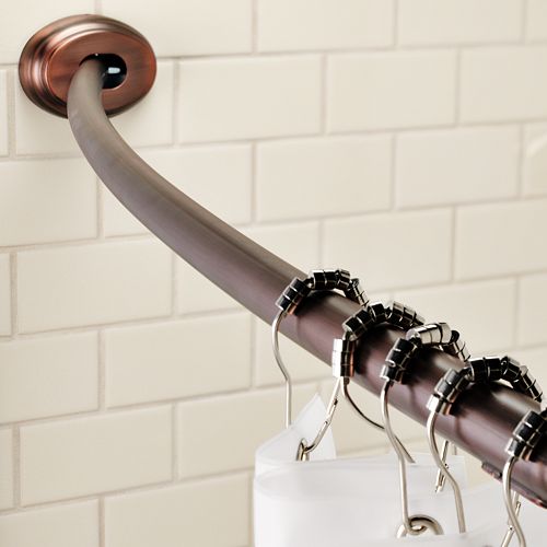 Home Classics Tool Free Curved Shower Curtain Rod