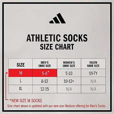 Men's adidas 6-pack Athletic Cushioned Crew Socks