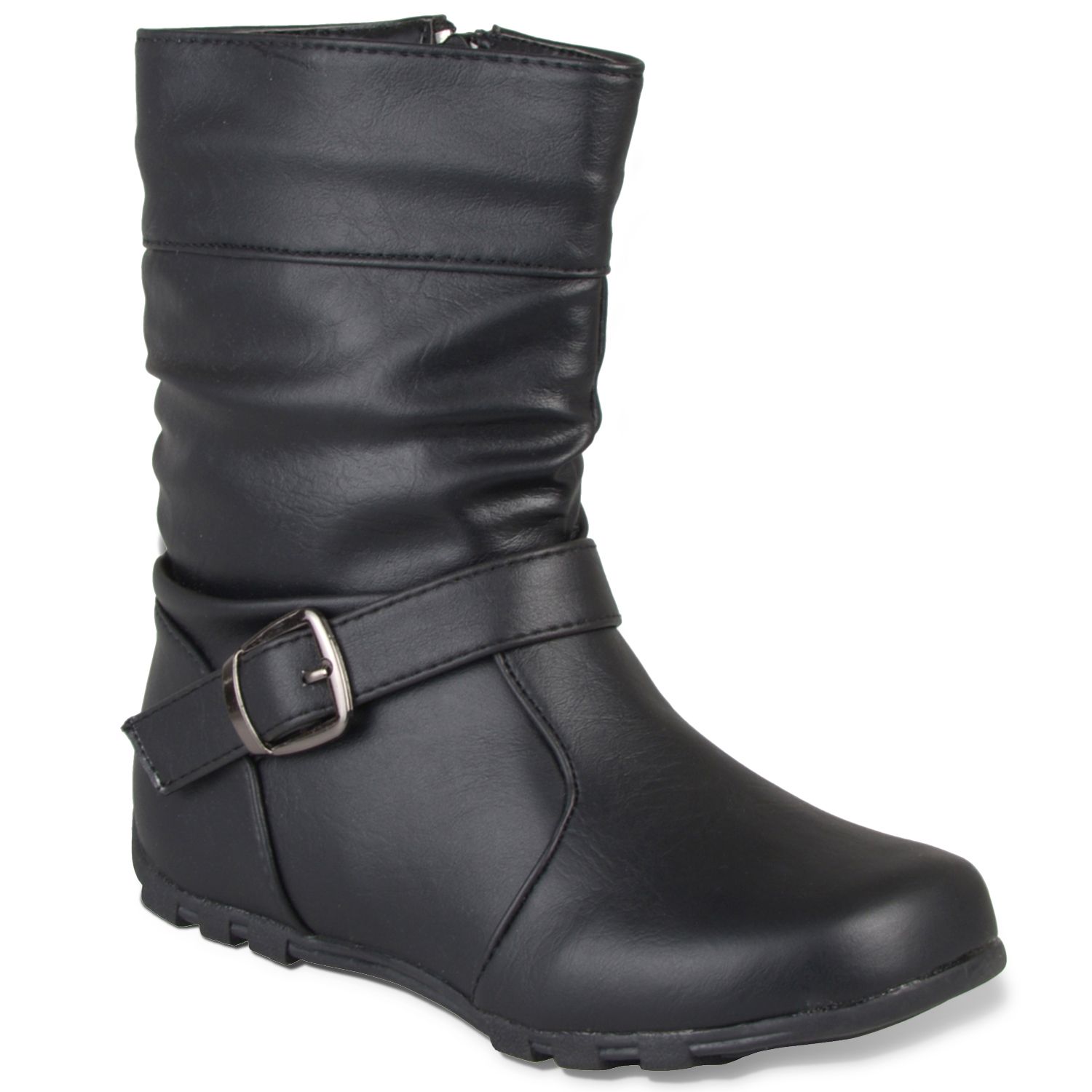 kohls girls black boots