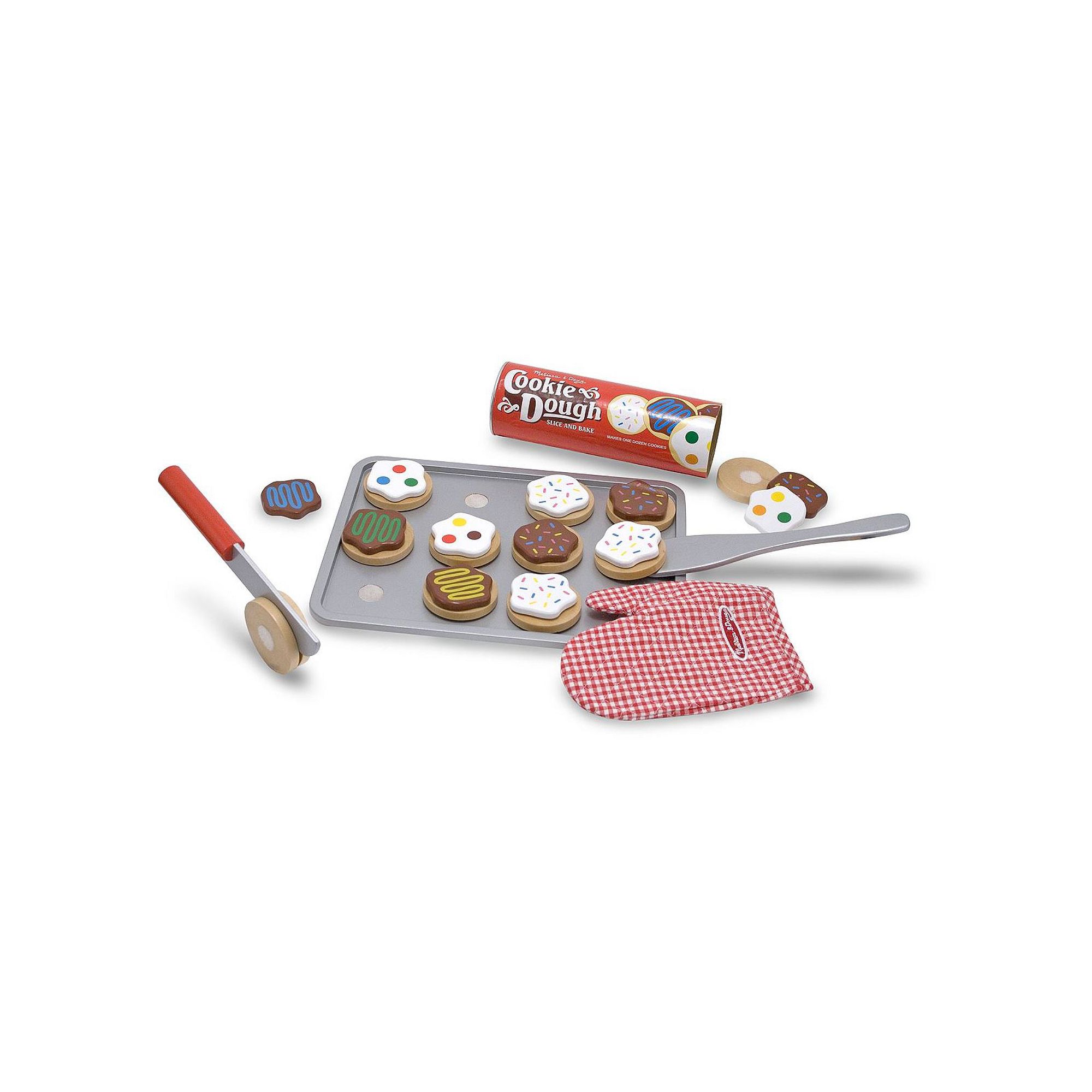 Melissa & Doug Wooden Slice & Bake Cookie Set, Multicolor