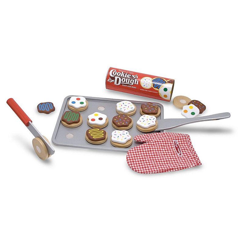 Melissa & Doug Wooden Slice & Bake Cookie Set, Multicolor