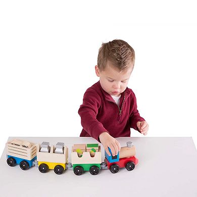 Melissa & Doug Wooden Farm Train Playset