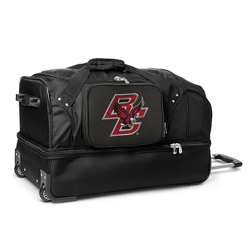 Boston College Eagles 27-Inch Rolling Duffel Bag, Black