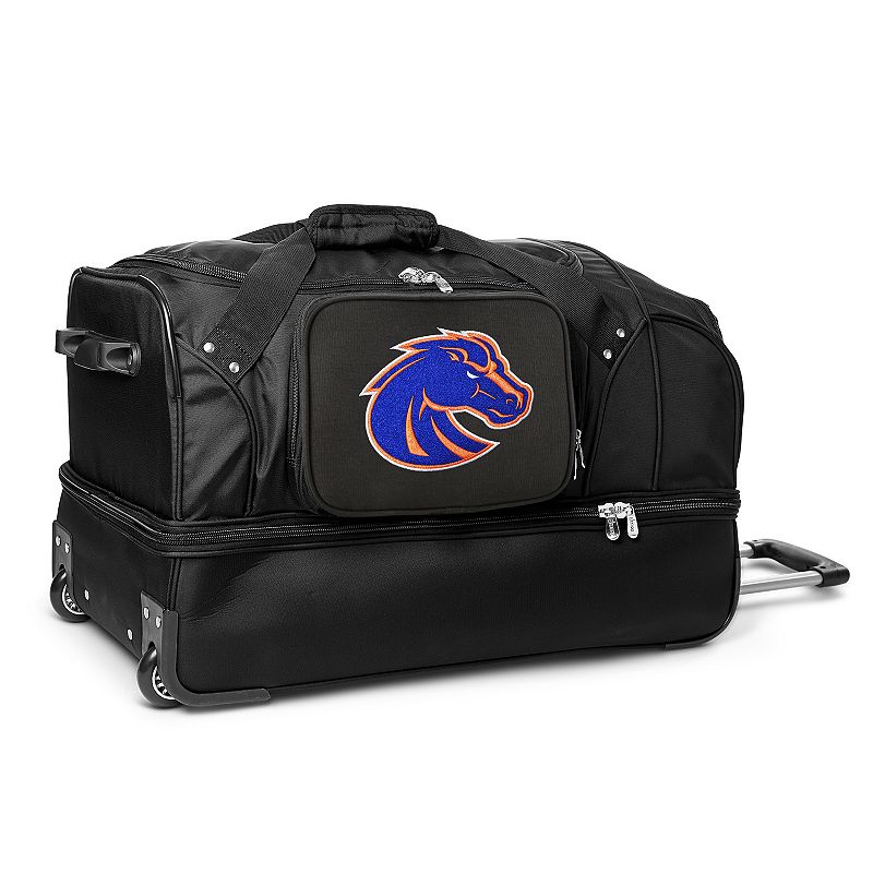Boise State Broncos 27-Inch Rolling Duffel Bag, Black