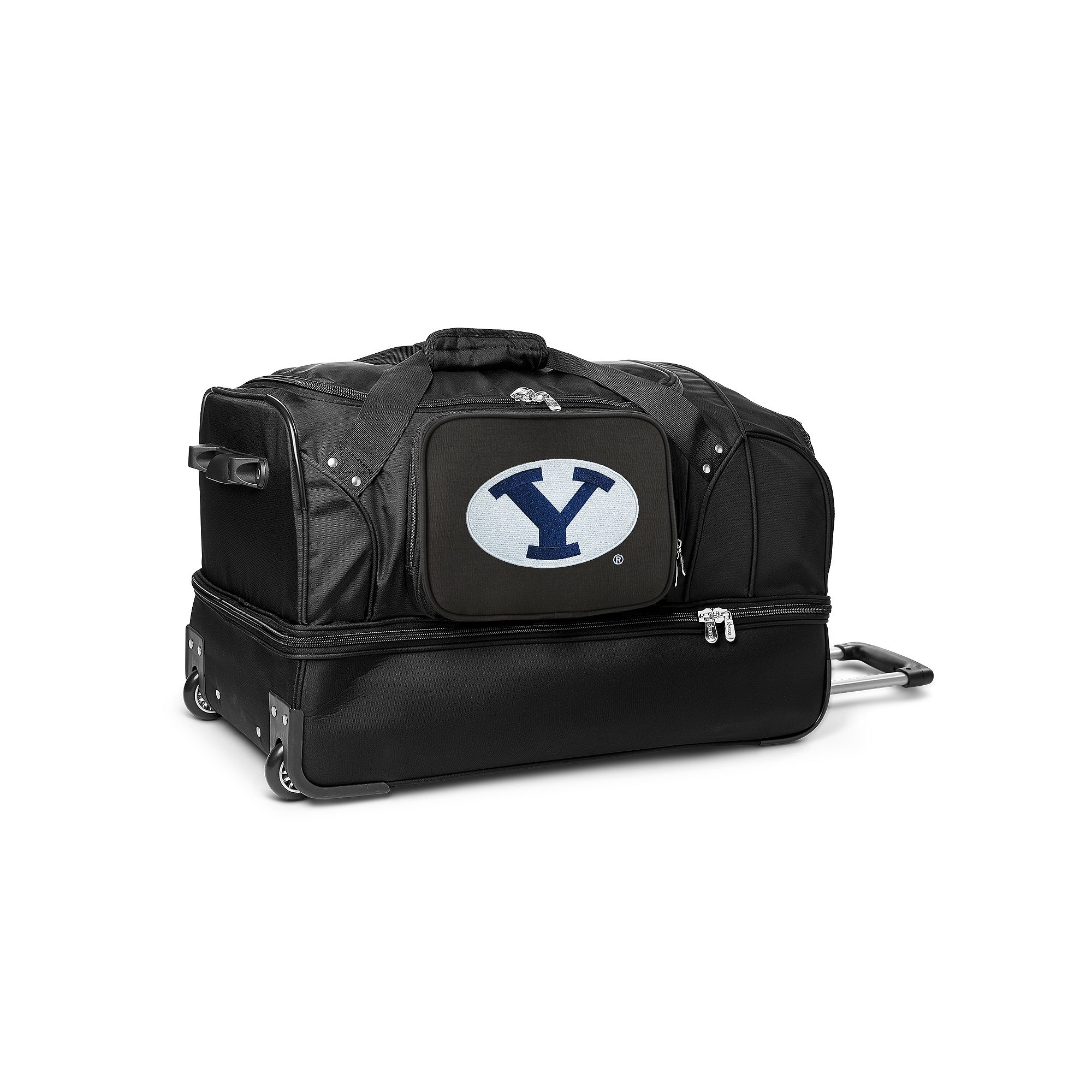 BYU Cougars 27-Inch Rolling Duffel Bag, Black