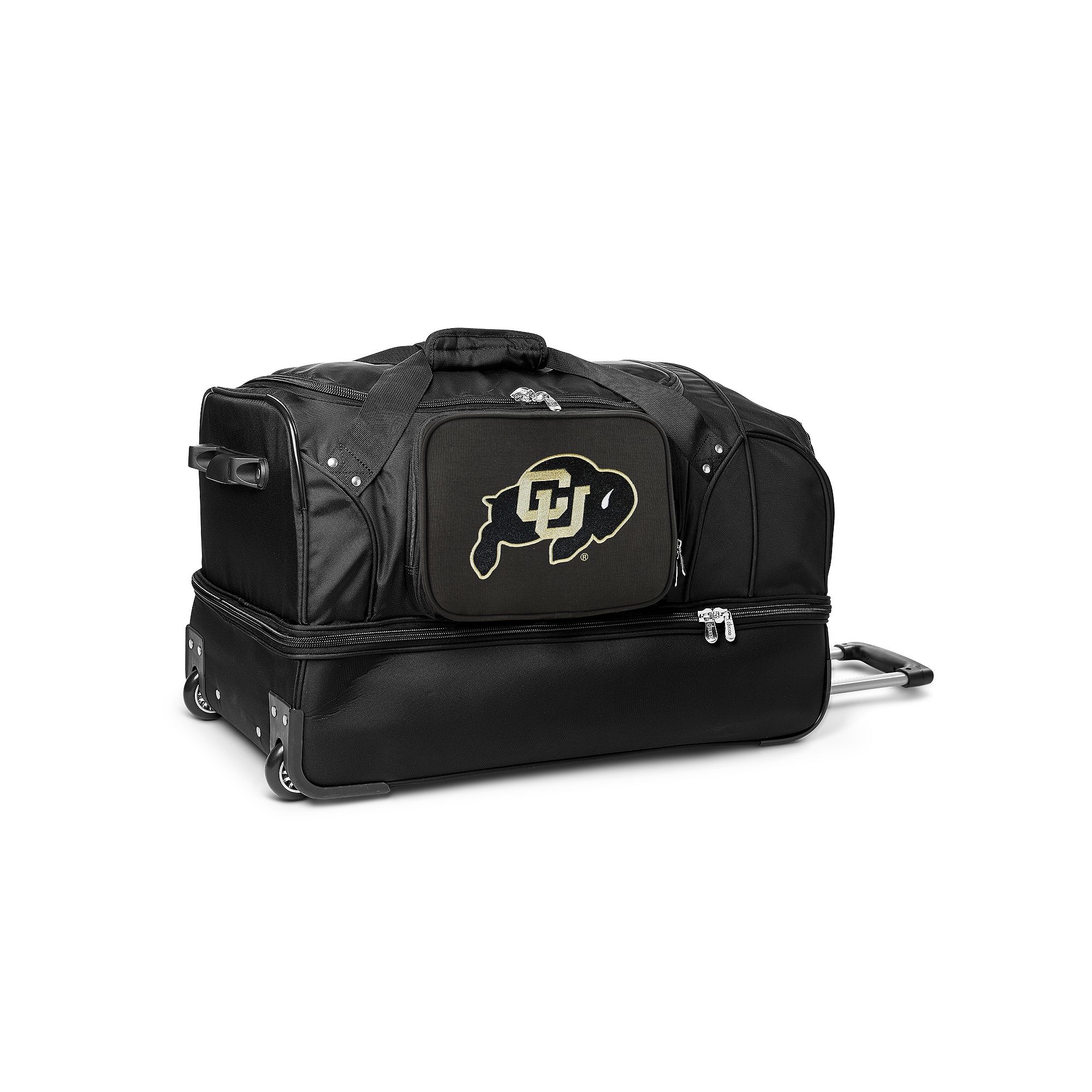Colorado Buffaloes 27-Inch Rolling Duffel Bag, Black