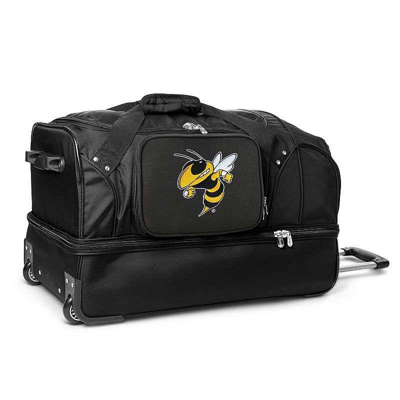 Georgia Tech Yellow Jackets 27-Inch Rolling Duffel Bag, Black