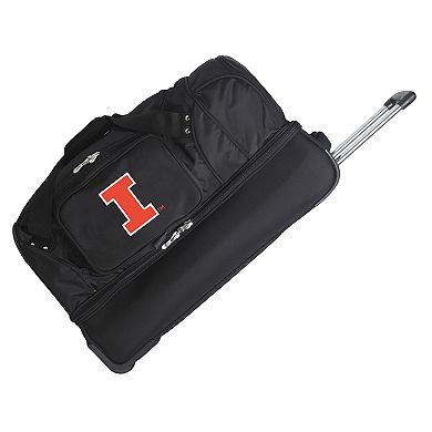 Illinois Fighting Illini 27-Inch Rolling Duffel Bag