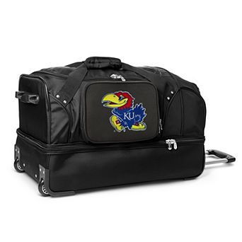 Kansas Jayhawks 27-Inch Rolling Duffel Bag