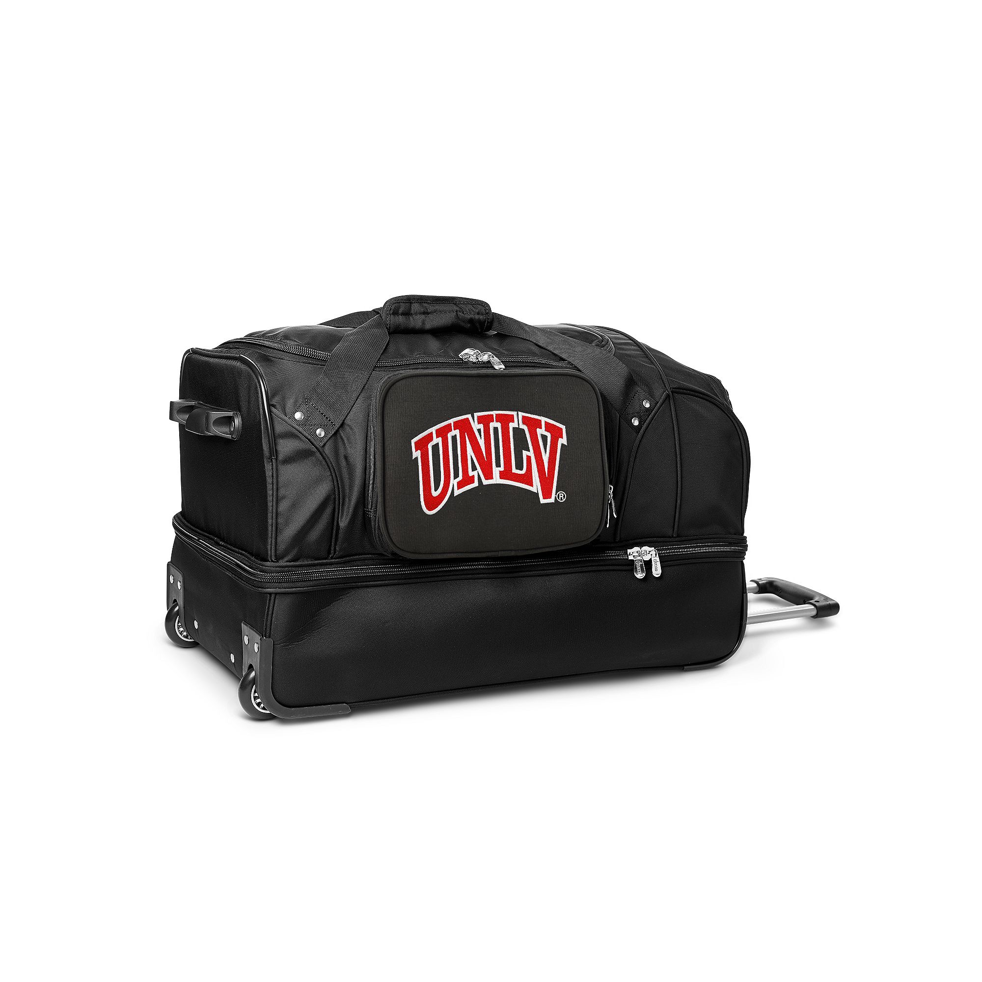 UNLV Rebels 27-Inch Rolling Duffel Bag, Black