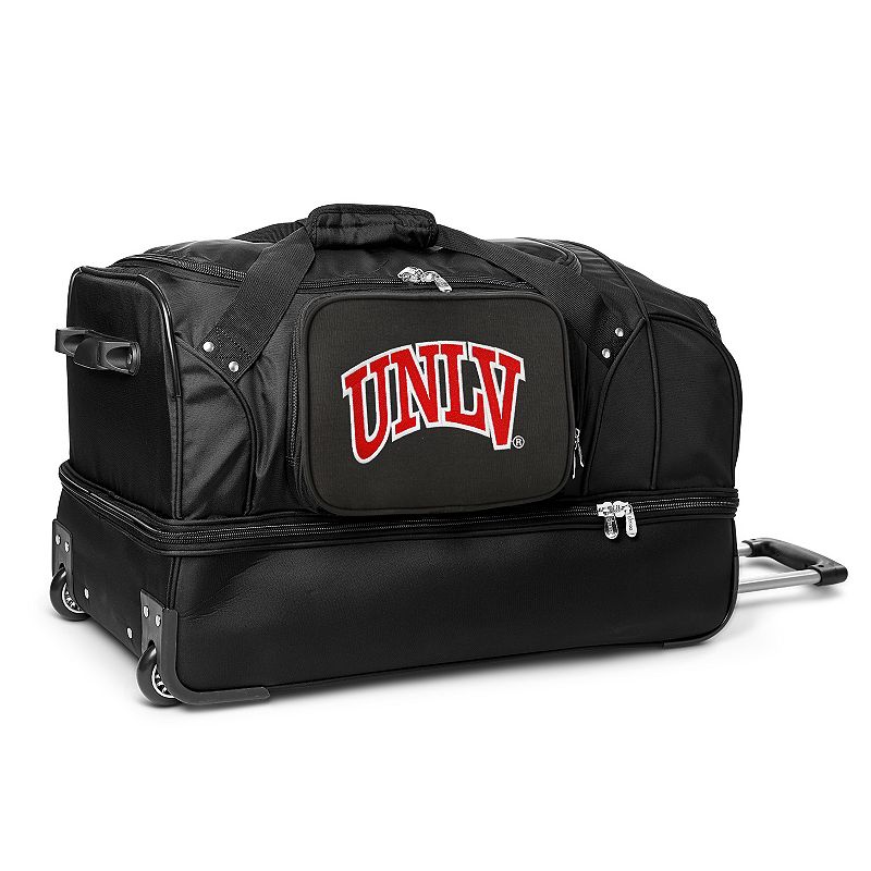 UNLV Rebels 27-Inch Rolling Duffel Bag, Black