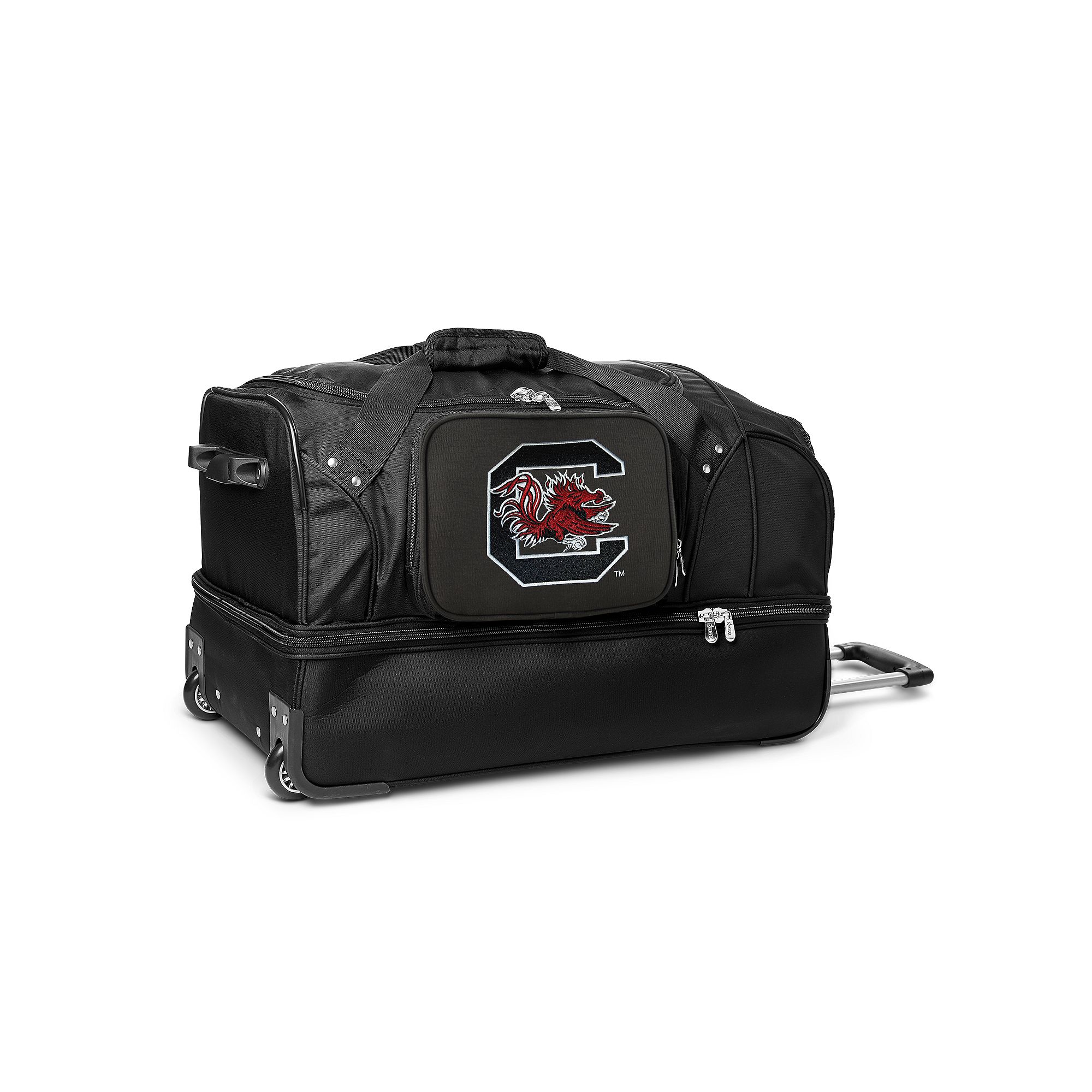 South Carolina Gamecocks 27-Inch Rolling Duffel Bag, Black