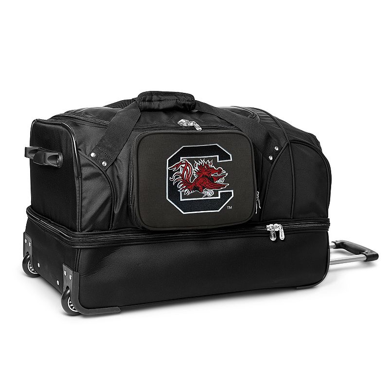 South Carolina Gamecocks 27-Inch Rolling Duffel Bag, Black