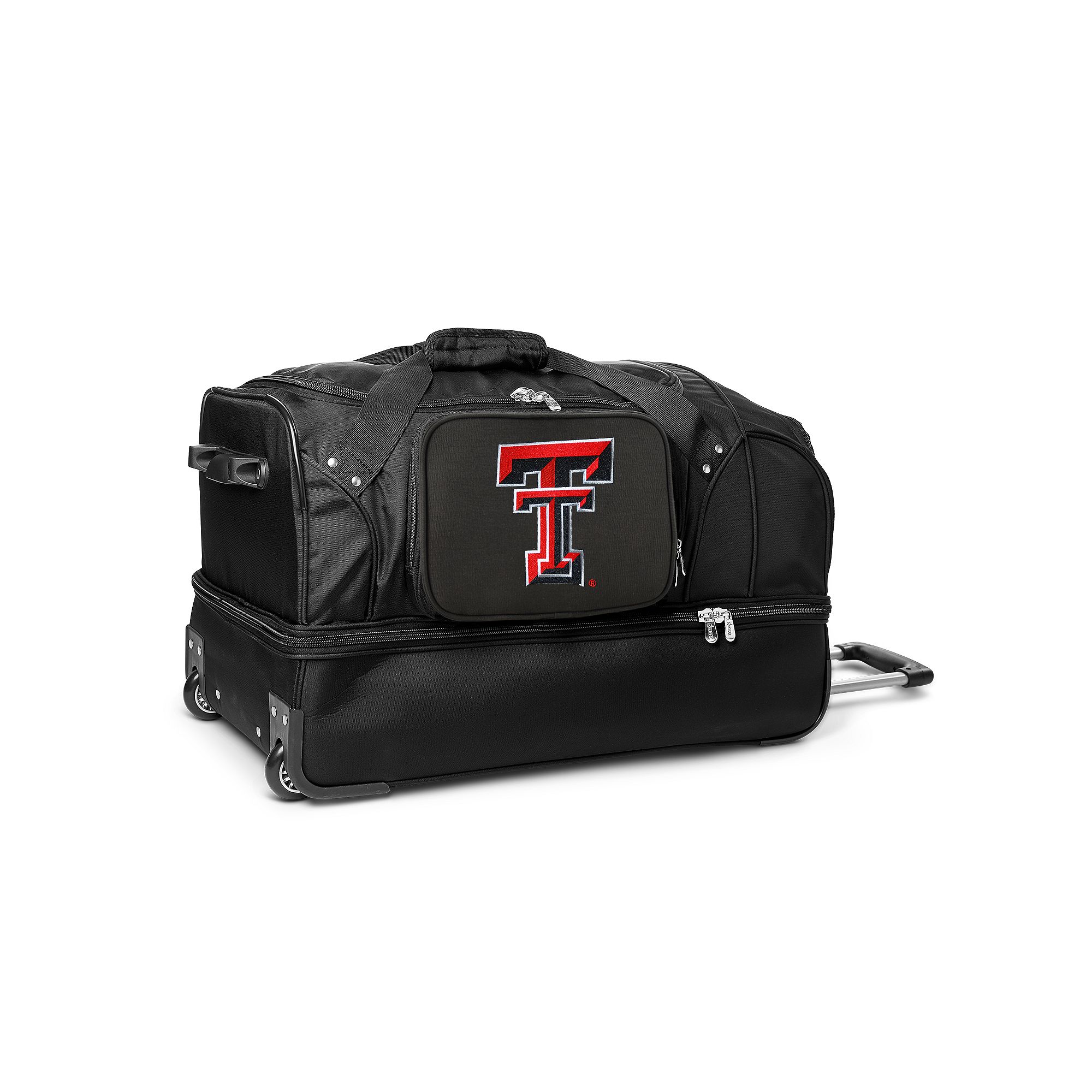 Texas Tech Red Raiders 27-Inch Rolling Duffel Bag, Black