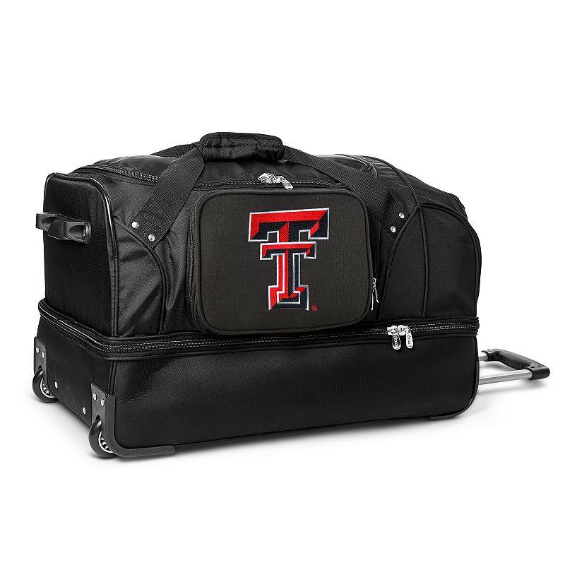 Texas Tech Red Raiders 27-Inch Rolling Duffel Bag, Black