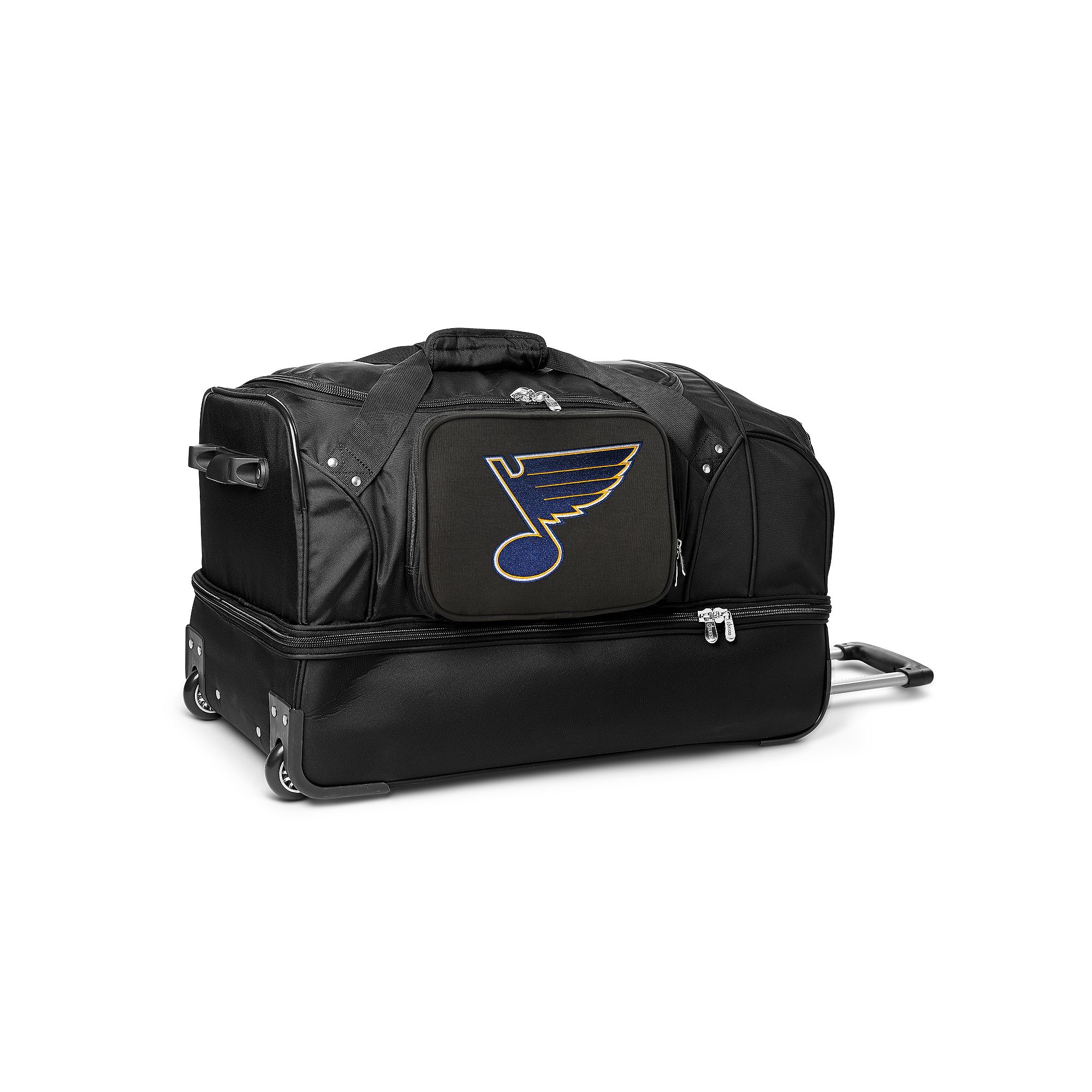 St. Louis Blues 27-Inch Rolling Duffel Bag, Black