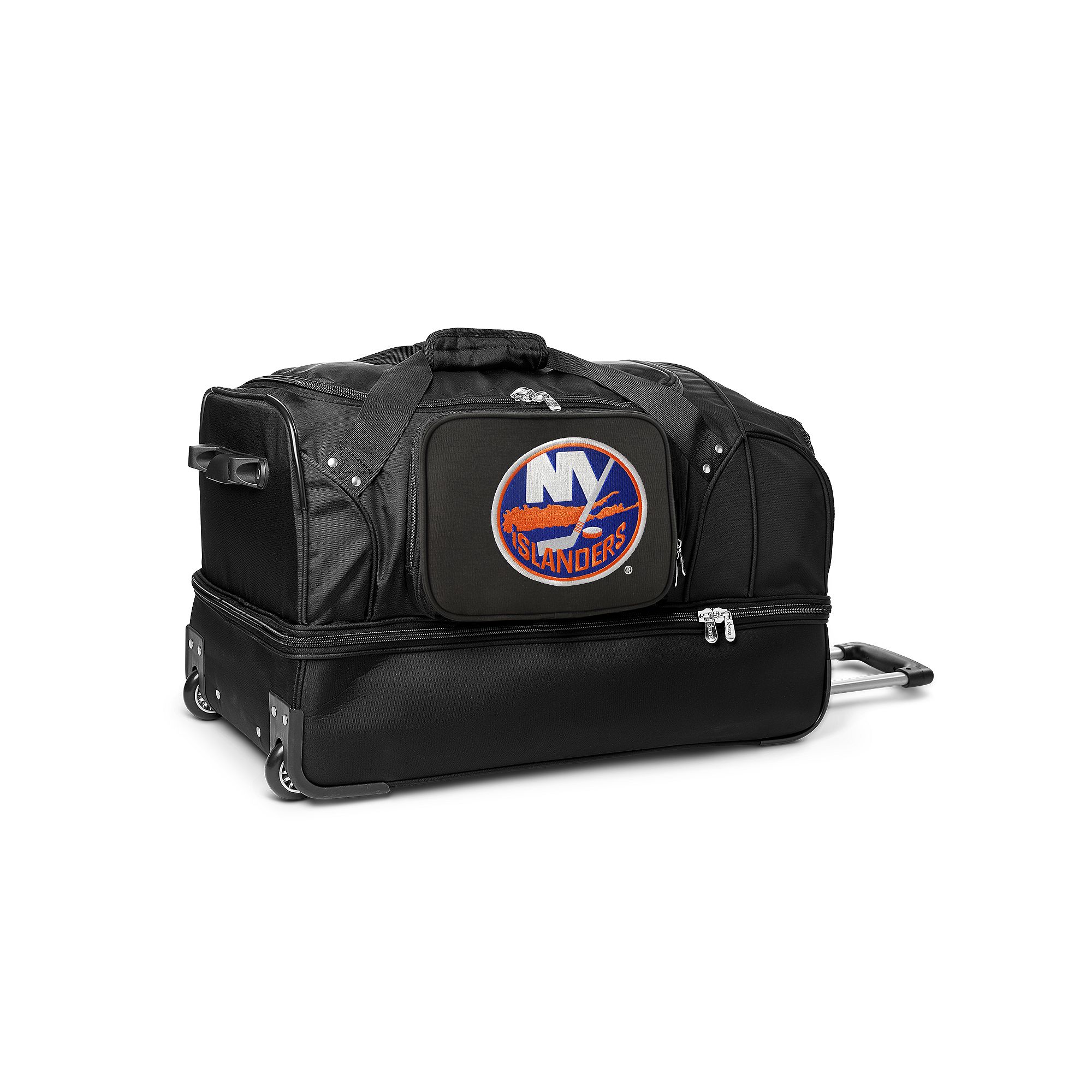 New York Islanders 27-Inch Rolling Duffel Bag, Isl Black
