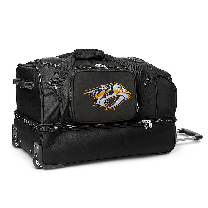 Nashville Predators 27-Inch Rolling Duffel Bag, Pdt Black