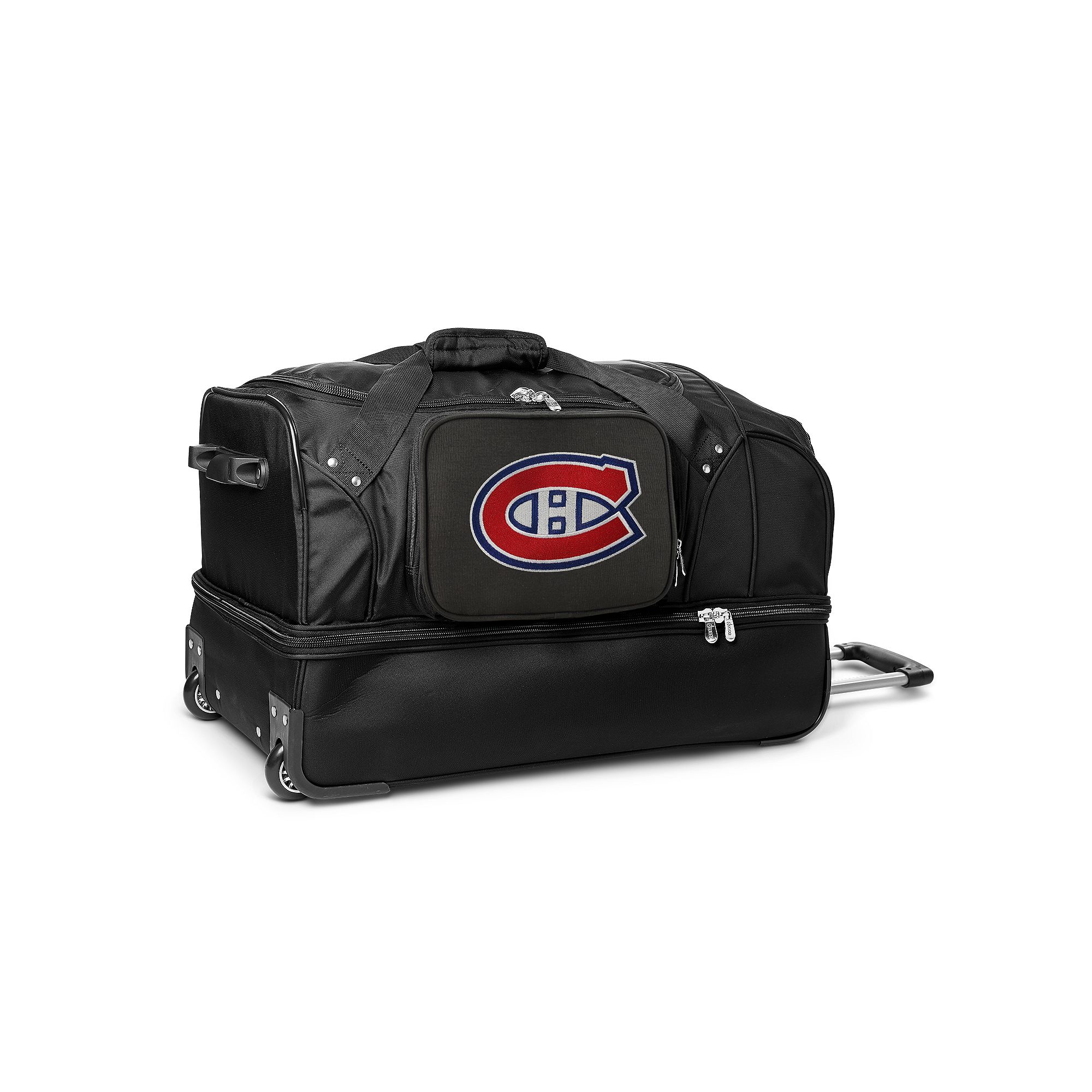 Montreal Canadiens 27-Inch Rolling Duffel Bag, Cnd Black