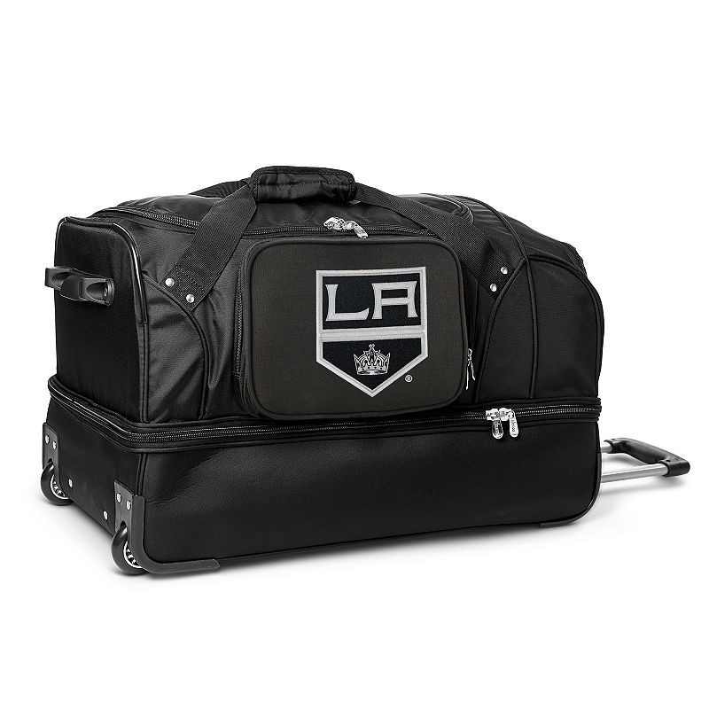 Los Angeles Kings 27-Inch Rolling Duffel Bag, Kgs Black