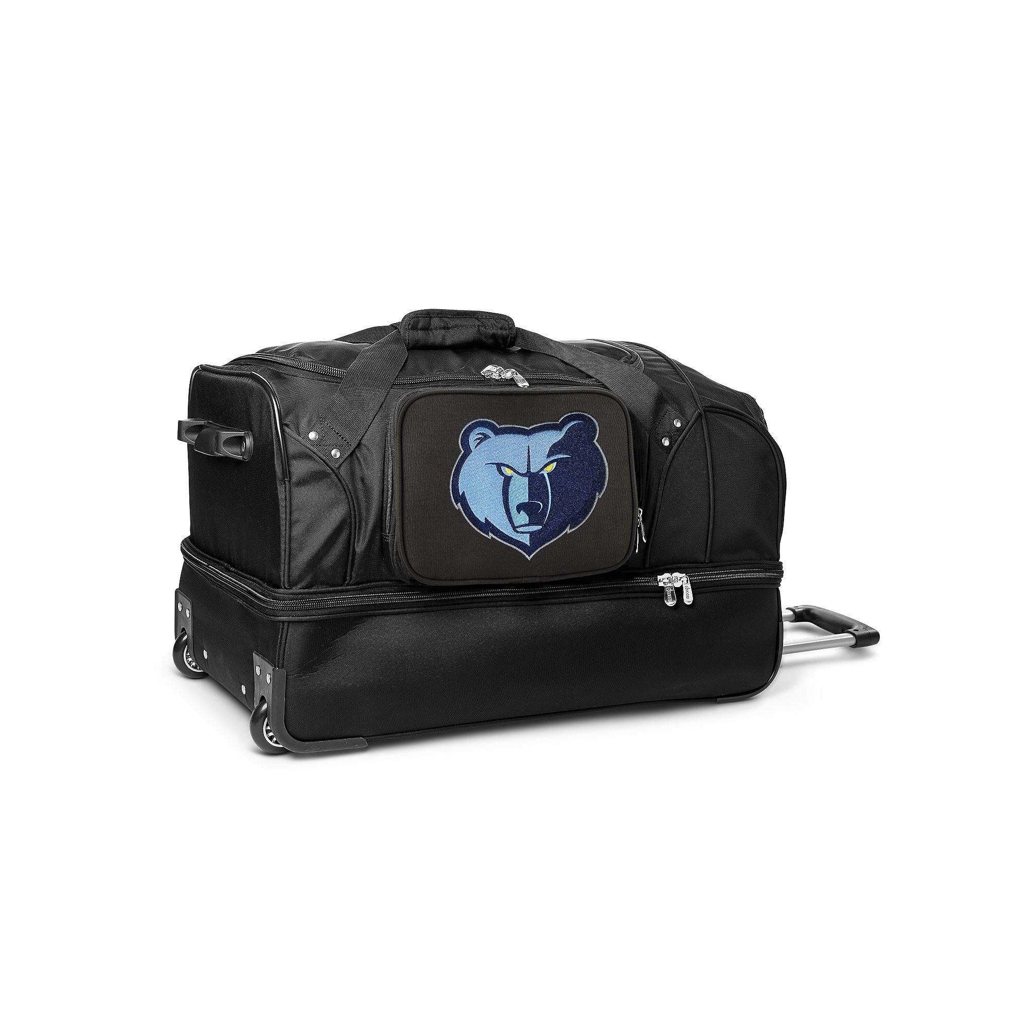 Memphis Grizzlies 27-Inch Rolling Duffel Bag, Grz Black
