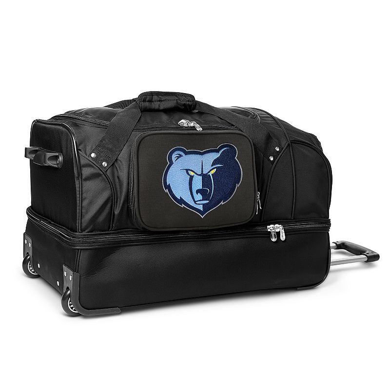 Memphis Grizzlies 27-Inch Rolling Duffel Bag, Grz Black