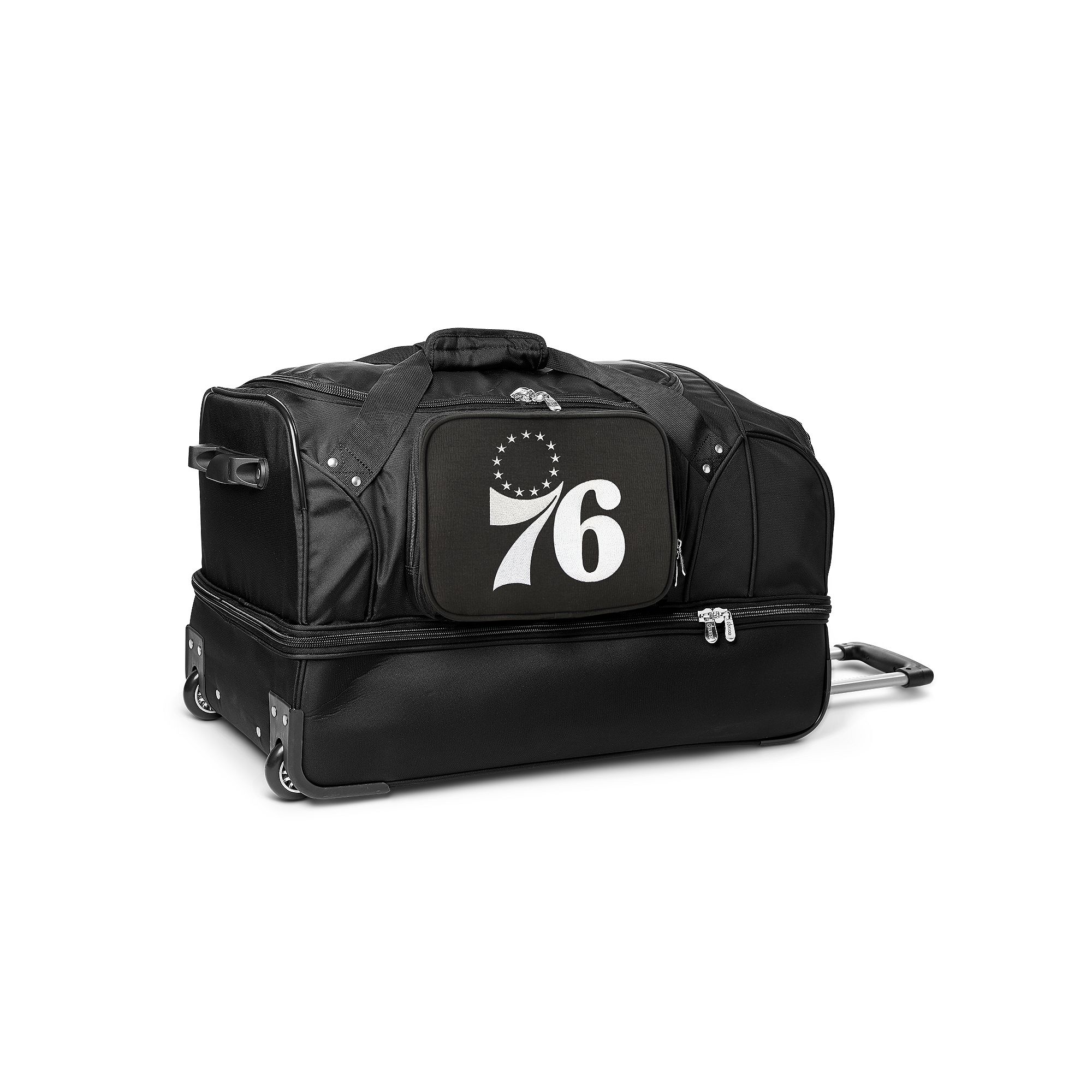 Philadelphia 76ers 27-Inch Rolling Duffel Bag, 76r Black