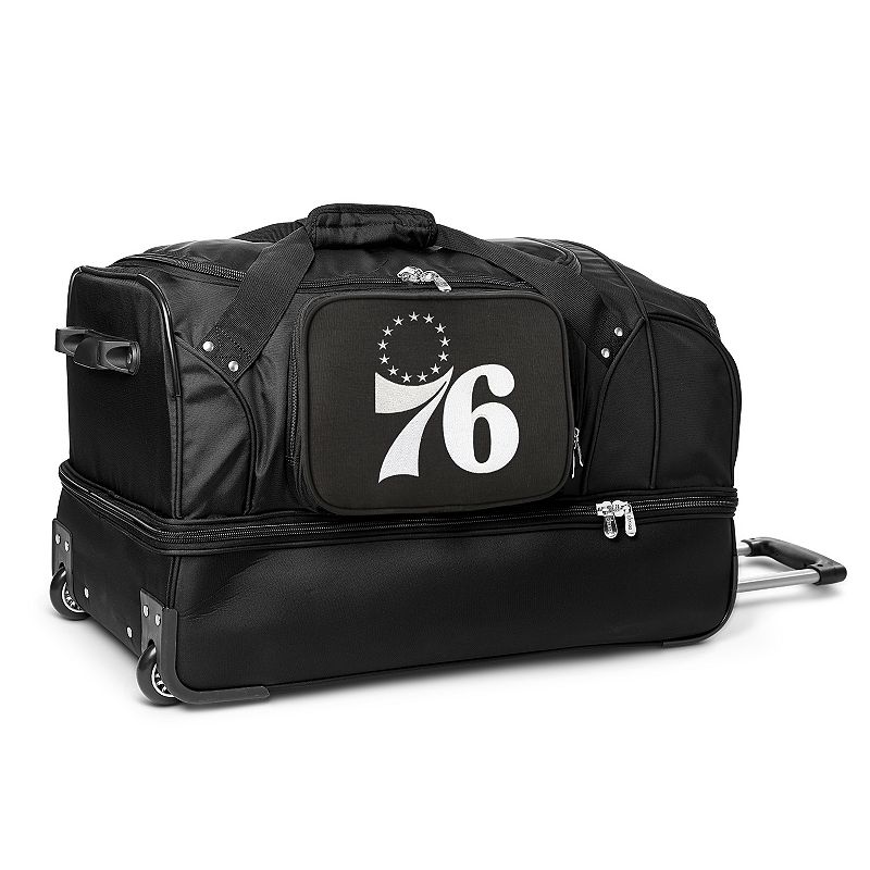 Philadelphia 76ers 27-Inch Rolling Duffel Bag, 76r Black
