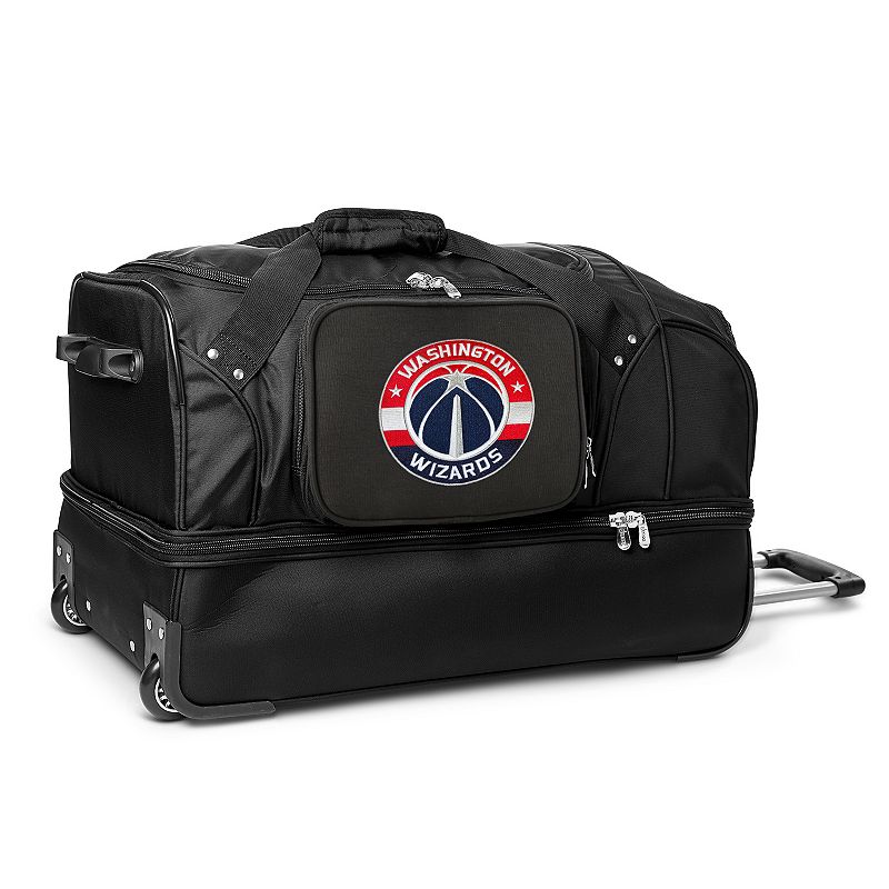 Washington Wizards 27-Inch Rolling Duffel Bag, Black