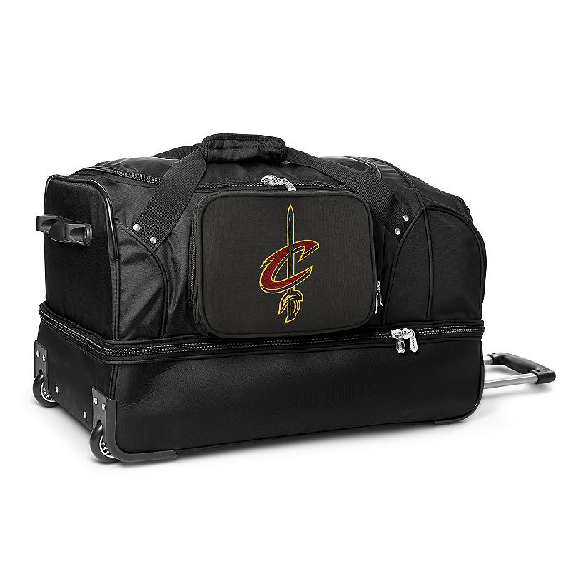 Cleveland Cavaliers 27-Inch Rolling Duffel Bag, Black