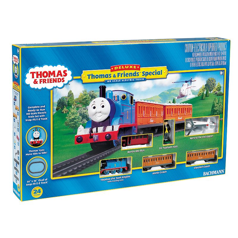Bachmann Trains HO Scale Deluxe Thomas with Annie & Clarabel Ready To Run Electric Train Set