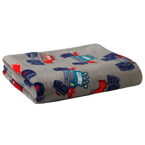 Jumping Beans Monster Truck Plush Blanket