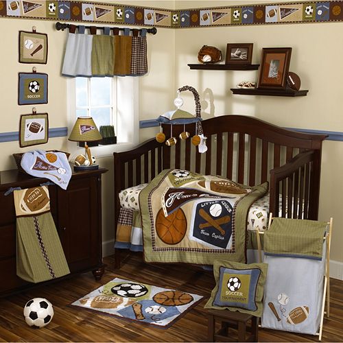 Cocalo Baby Sports Fan 8 Pc Crib Bedding Set