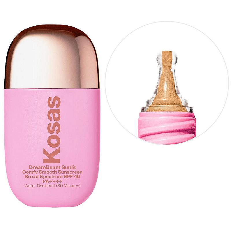 Kosas DreamBeam Silicone-Free Mineral Sunscreen SPF 40 with Ceramides and Peptides, Size: 1.3 Oz, Dreambeam Sunlit