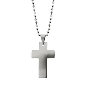 LYNX Stainless Steel Cross Pendant - Men