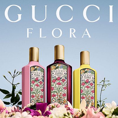 Gucci Mini Flora Gorgeous Collection Perfume Sampler Gift Set