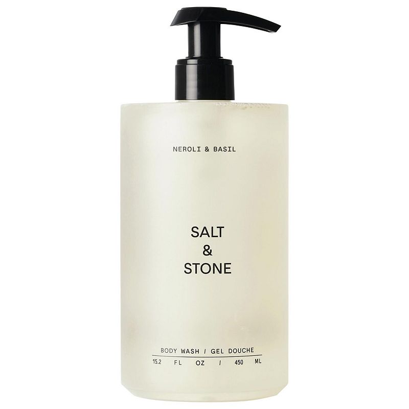 Salt & Stone Neroli & Basil Body Wash with Niacinamide + Probiotics,