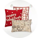 Throw pillows with hearts