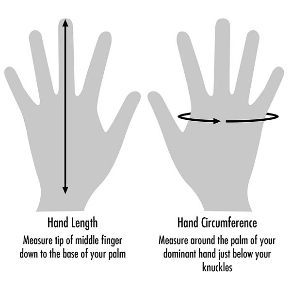 Isotoner Glove Size Chart