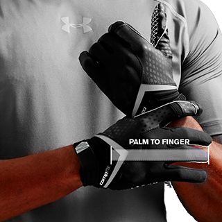 under armour glove size chart