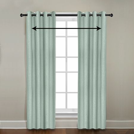 how to measure the width of outside mount window treatments