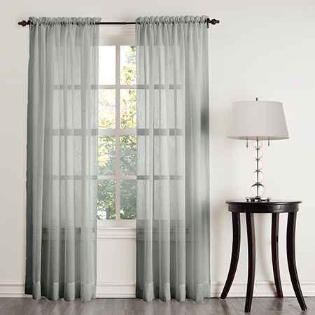 Sheer fabric curtains