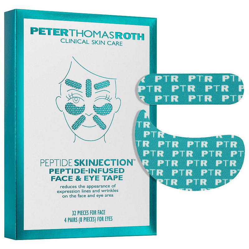 Peter Thomas Roth Peptide Skinjection Peptide-Infused Face & Eye Tape for Wrinkles and Aging Skin, None