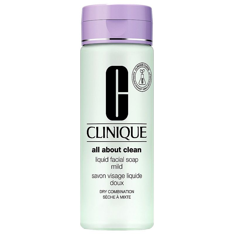 Clinique All About Clean Liquid Facial Soap - Mild - 6.7oz - Ulta Beauty: Hypoallergenic, No Fragrance Added, Oil-Free, Contains Hyaluronic Acid