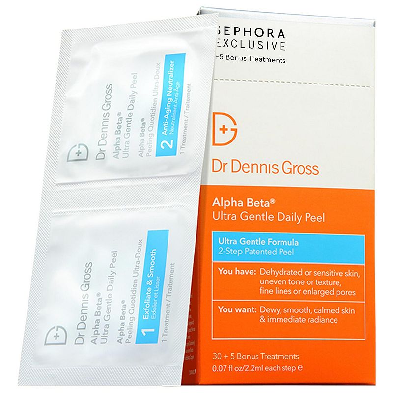 Dr. Dennis Gross Skincare Alpha Beta Ultra Gentle Daily Peel Pads for Sensitive Skin, Size: 30CT+5XTRA, None