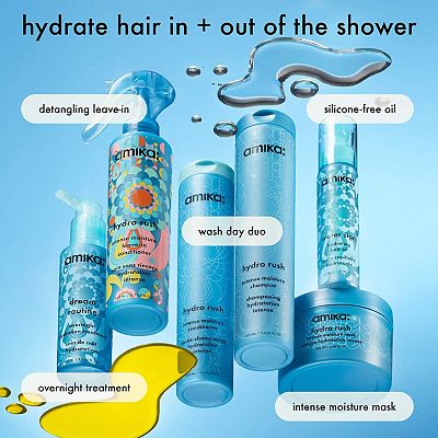 amika Hydro Rush Intense Moisture Hair Mask with Hyaluronic Acid