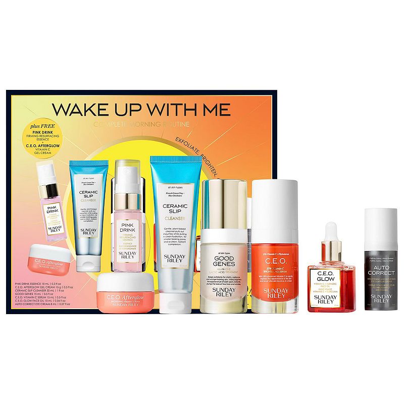 SUNDAY RILEY Wake Up With Me Morning Routine Kit, Size: 14.1 FL Oz, None