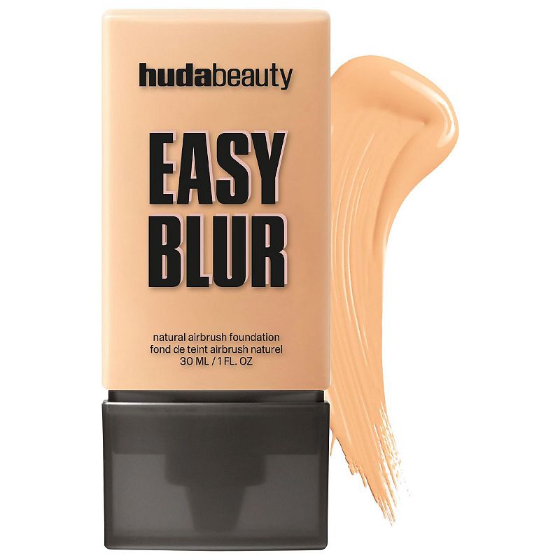 HUDA BEAUTY Easy Blur Natural Airbrush Foundation with Niacinamide, Size: 1 FL Oz, 230n Macaroon