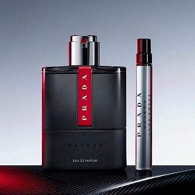 Prada Luna Rossa Carbon Eau de Parfum Travel Spray with Licorice
