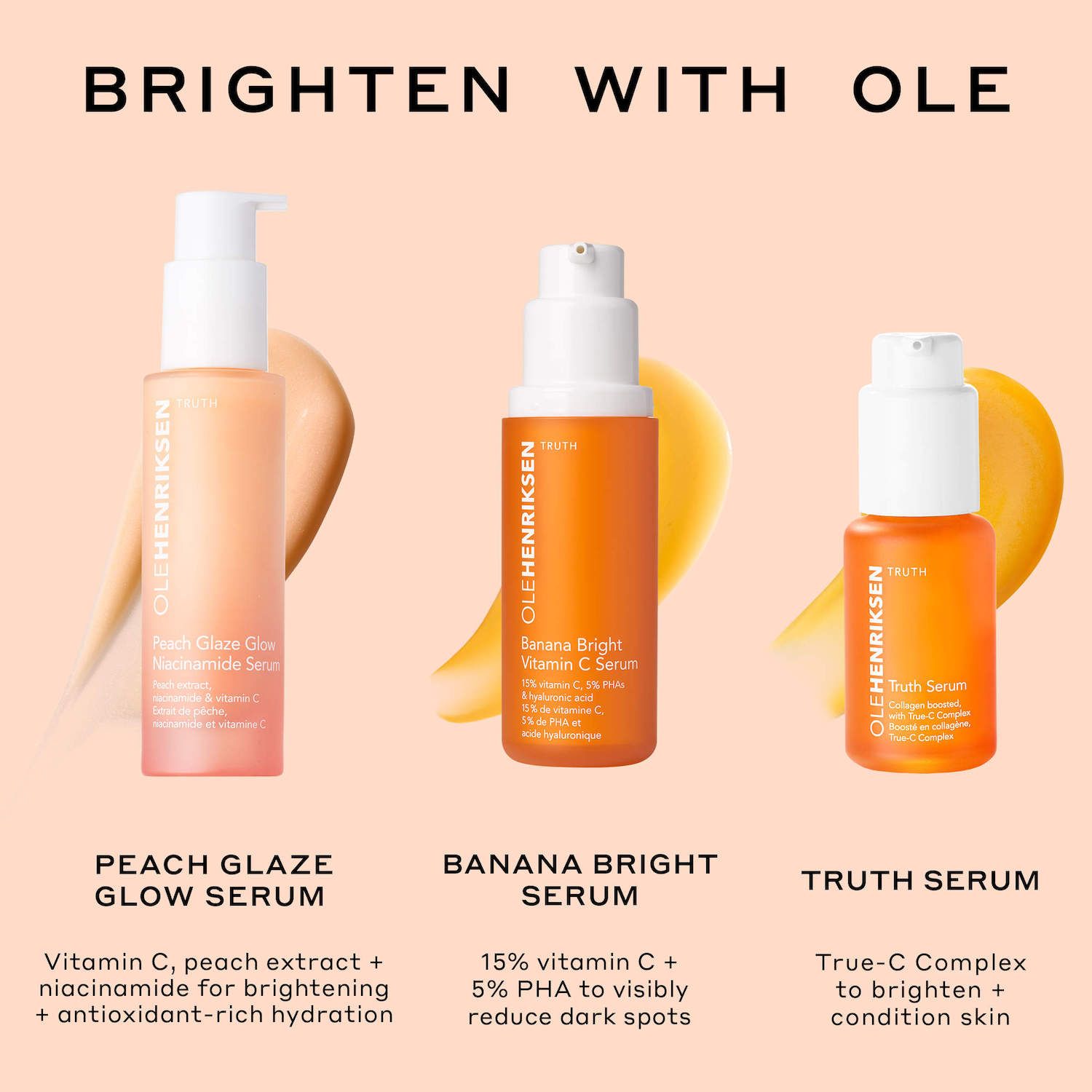 OLEHENRIKSEN Peach Glaze Glow Niacinamide Serum with Vitamin C